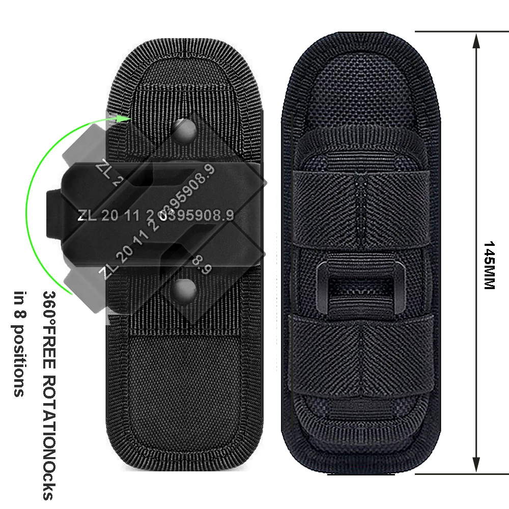 Flashlight Sleeve 360&deg; Rotatable Nylon Multi-purpose