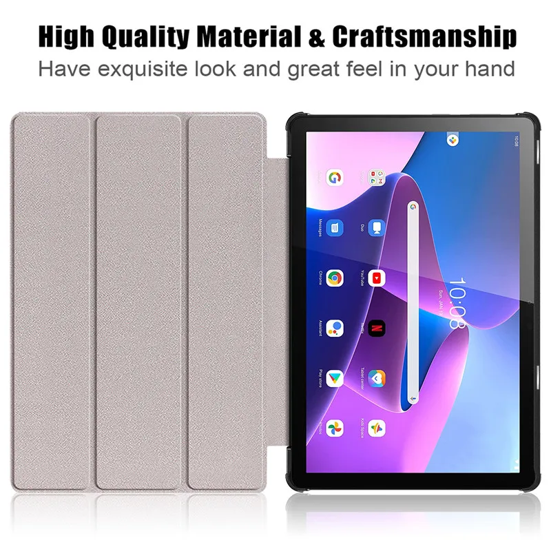 Capinha para Lenovo Tab M10 3rd Gen 10.1 Polegada Flip Suporte Magnético Capa Inteligente para Lenovo Tab M10 Case 3rd Gen Tb328xu Tb328fu Crianças - Imagem 3