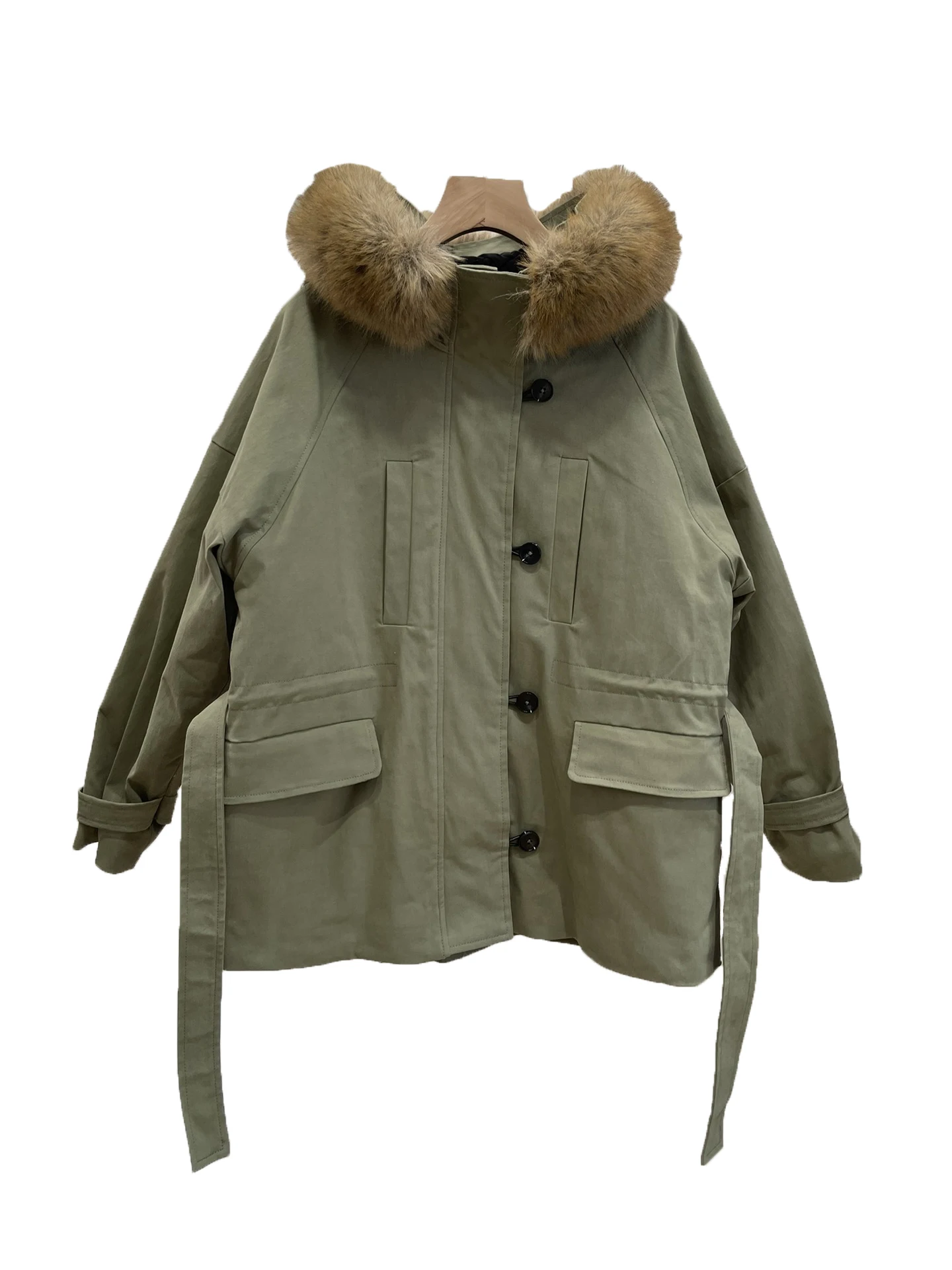 

Workwear hooded cotton jacket fashion casual personality handsome comfortable versatile 2024 fall and winter new 1124