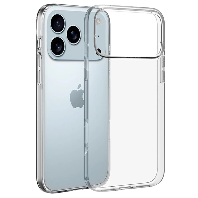 Ultra-Thin Shockproof Clear Silicone Phone Case - Transparent Air Back Cover
