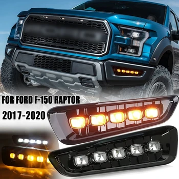 Front Bumper Turn Signal Fog Lights Lamp Kit For Ford F-150 Raptor 2017-2020