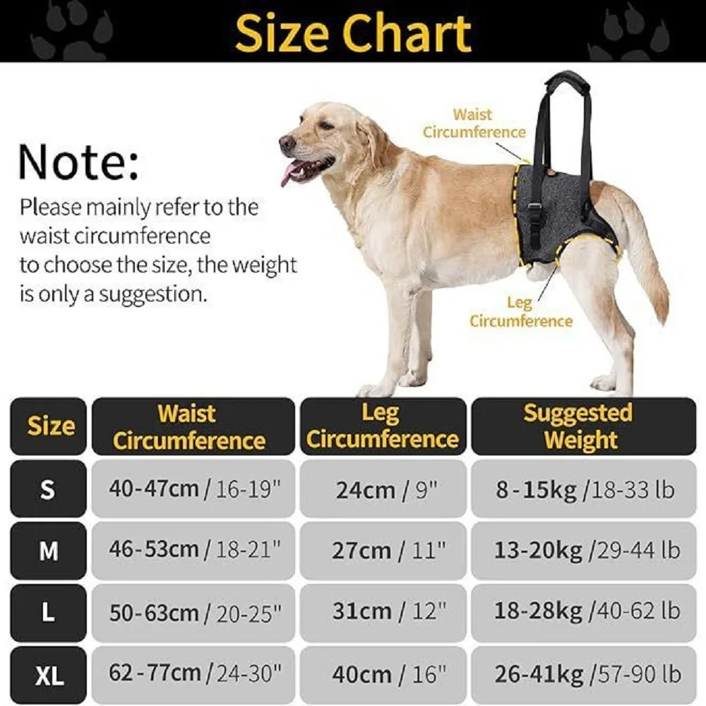 Best-Selling Pet Products For Injured Dogs With Hind Legs Support And Forrly injured dog rehabilitation straps with traction as