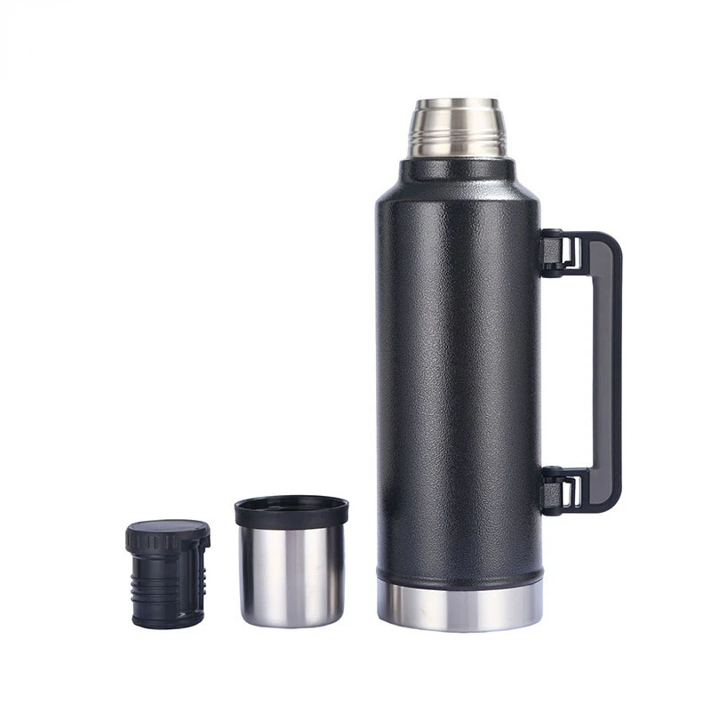 Large Capacity Fitness  1.4L Double wall Stainless  Thermos Outdoor Keep water cool and hot for 24 hours 2