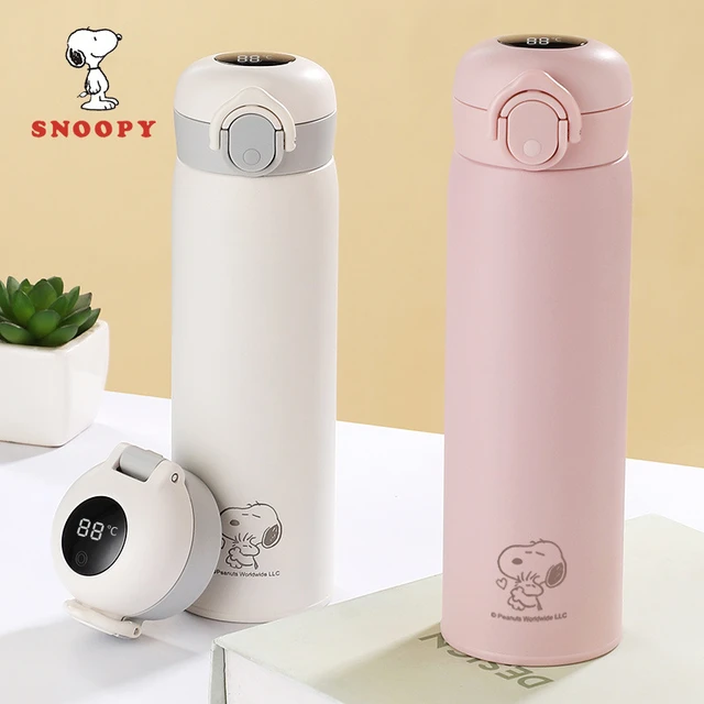 Snoopy Tumbler Cup Peanuts Car Office Straw Mugs Thermos Bottle Kawaii  Water Bottle Tumbler Thermos Mug Stainless Steel Tumbler