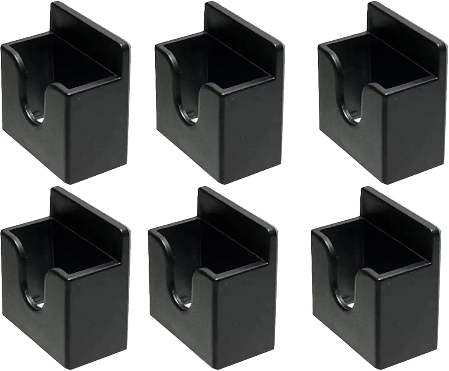 6-Pack Walkie Talkie Wall Mount Holder with Adhesive Clips and Hanging Hooks