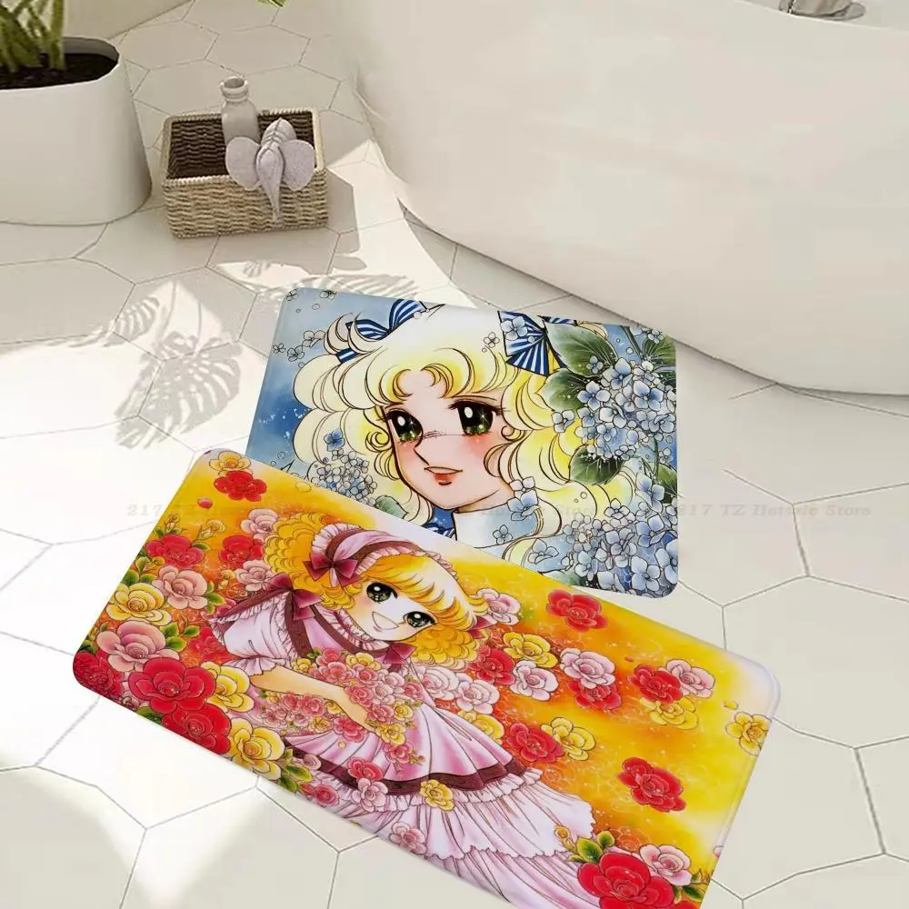 

Anime Manga Candy Floor Mat Entrance Door Mat Nordic Style Bedroom Living Room Doormat Home Balcony Anti-Slip Modern Home Decor