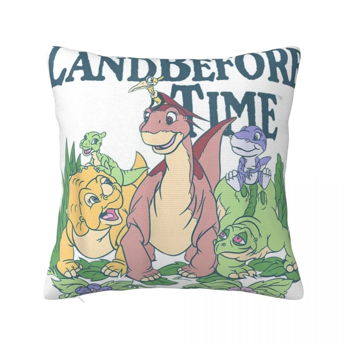 

Land Before Time Pastel Dinosaur Friends T-Shirt Throw Pillow Cushion Cover Room decorating items Pillow Case Couch Pillows