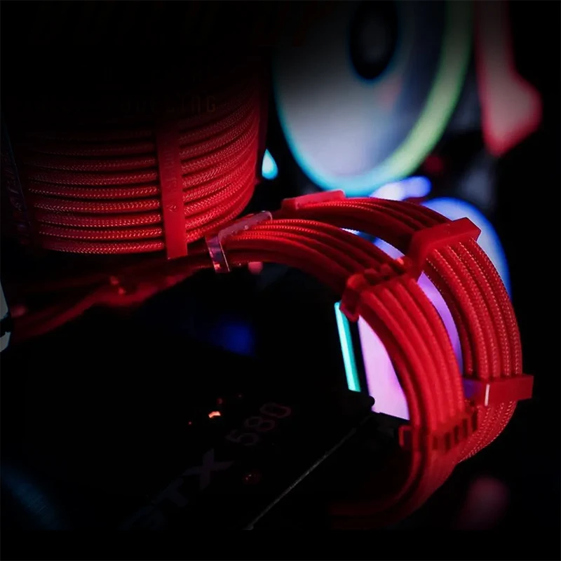 ���� ���� ��ġ ������ ���̺�, 24 �� ATX, 4 �� + 4 �� EPS, 2x6 + 2 �� PCI-E PSU �ͽ��ټ� ���̺� ŰƮ, 30cm, 18AWG