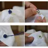 1~10PCS Mini Wear-resisting Quick Needleless Button Repair Buckle Fixed Tool Needleless Button Apparel Sewing Accessories 5