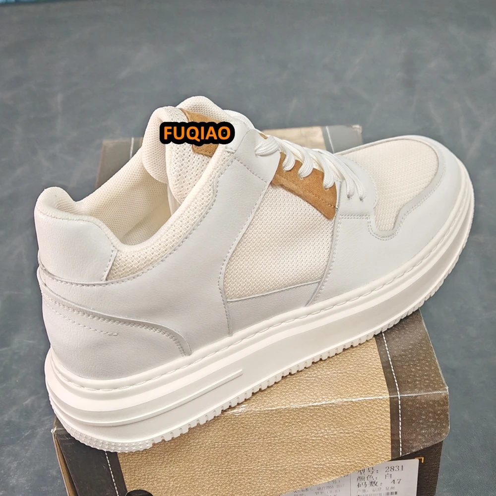 Plus Größe 47 Sommer Mesh Männer Turnschuhe Aufzug Schuhe Chunky Erhöhen Einlegesohle 7 CM Atmungsaktive Sport Casual Höhe Schuhe für Mann – Detail 6