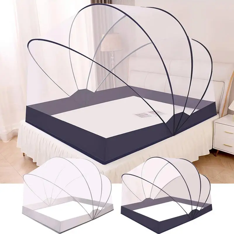 

Gnat Net For Bed Mosquito Net Camping Tent car Camper Folding Bed Canopy Transparent Bed Net For Boys Girls Bedroom Decorative