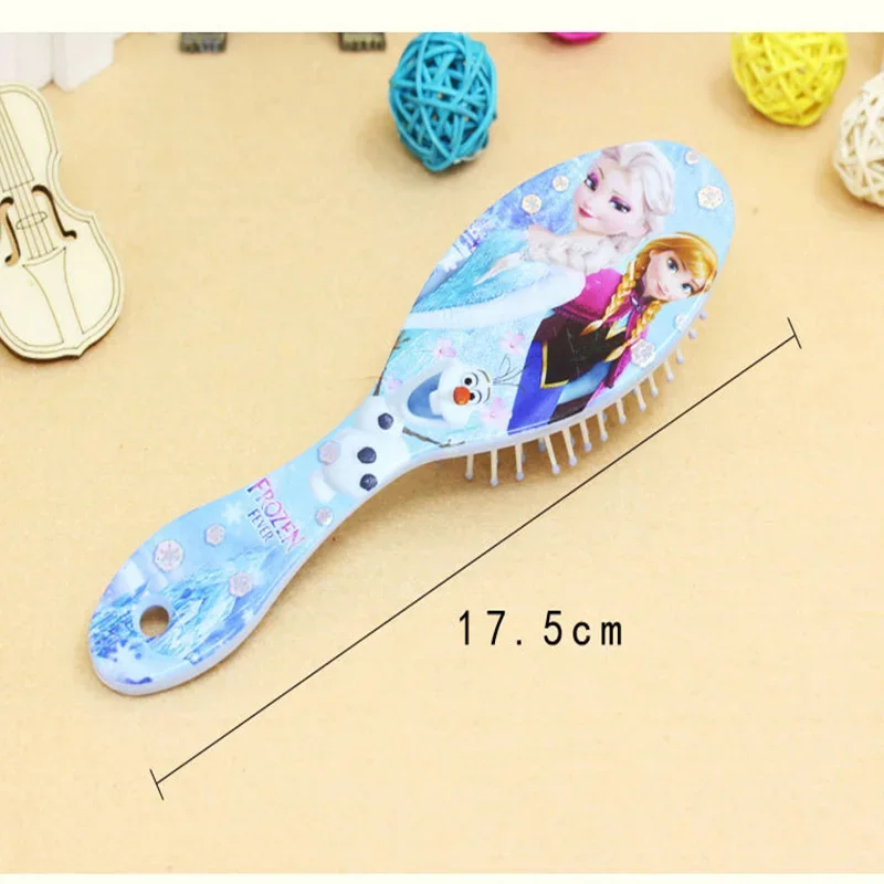 Disney Frozen Girls Sofia Princess Minnie Little Pony Girls Cute Massage Comb Mickey Comb Disney Cartoon comb Toys gifts Hair Accessories Hair Dye Comb Toys