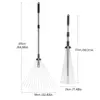 Garden Leaf Rake Expandable Cleaning Leaves Sticks and Debris Telescoping Handle Lightweight for Flower Beds Roof Gardening Yard 6