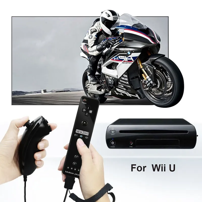 Wireless Remote Gamepad Controller Compatible Nintendo Wii Console Nunchuck Remote Control Joystick Joypad Optional Motion Plus