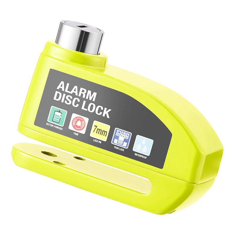 ตัวล็อคดิสก์เบรกมอเตอร์ไซค์ 1 ชิ้น - ล็อคได้ในคลิกเดียว, ป้องกันการโจรกรรมสำหรับจอดรถกลางแจ้ง - แข็งแรงทนทาน พร้อมกุญแจสำรอง 2 ดอก, อุปกรณ์จำเป็นสำหรับนักขี่มอเตอร์ไซค์ 1