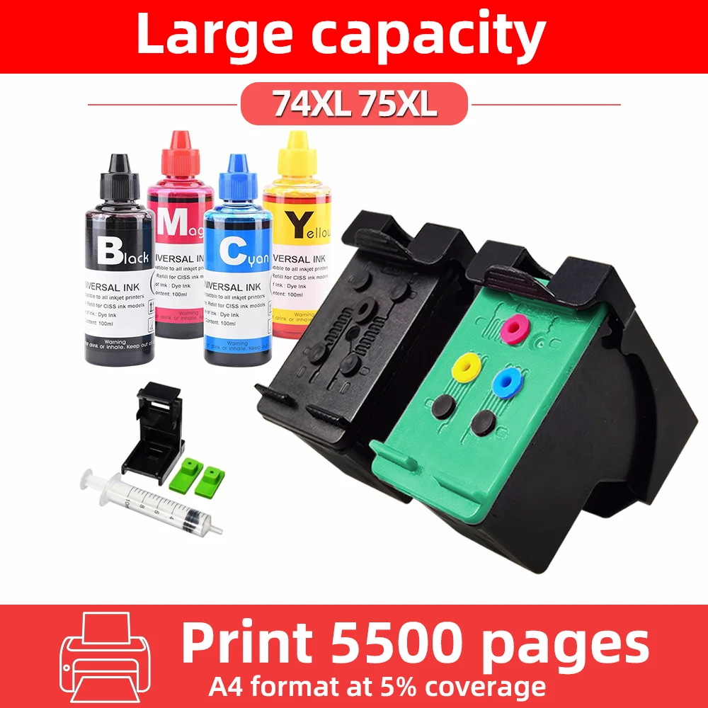 Cartuccia CB336WN Cartuccia Nera 74XL Compatibile HP Officejet J6413 J6415 J6488, Stampa Nitida E Affidabile Cartucce Hp 912 XL - Foto 3