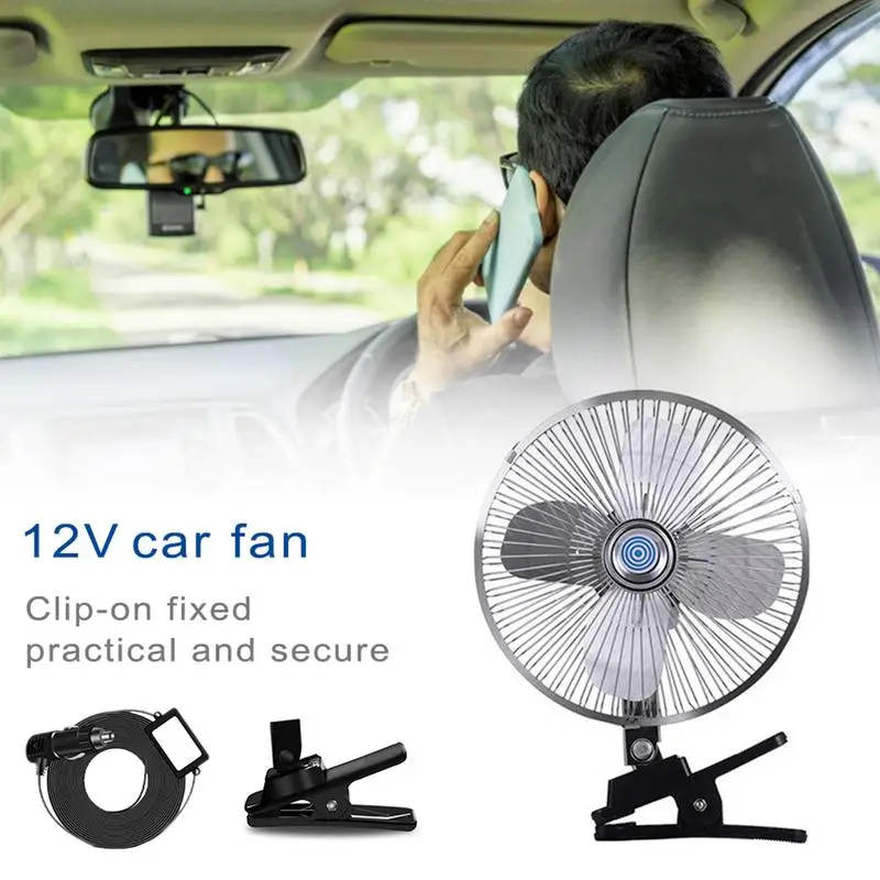 

18W Automobile Dual-Head Fan 12V Powerful Strong Wind Cooling Blower Car Interior Air Circulation Fan for SUV Truck Off-Road