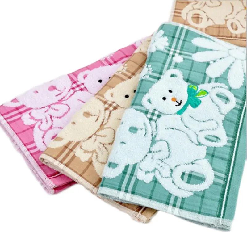 100% Cotton Face Towel Cloth Double Baby Cute Comfortable Soft Child Towel High Quality 4