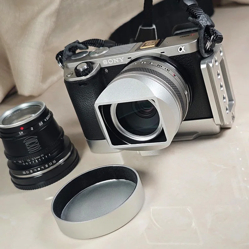 Aluminum Square Lens Hood fit for Fujifilm XF27mm F2.8 R WR