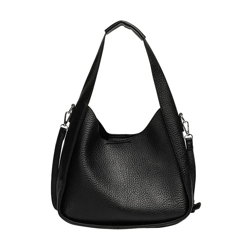 Shoulder Bag 2023 New Trend Casual Retro Personality HandBag PU Faux Leather Texture High-grade Sense Female Aesthetic All-match