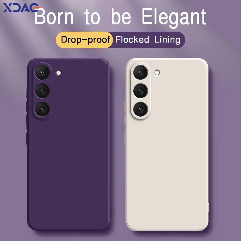 Luxury Liquid Silicone Soft Protective Phone Case - Full Fall Proof Mobile Cover Housing