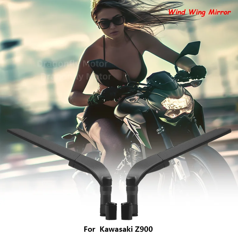 

For Kawasaki Z900 Z 900 Motorcycle Fixed Wind Wing Modified Blade Competitive Rearview Reversing Mirror