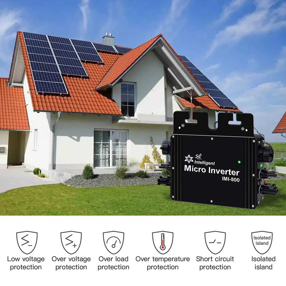 태양광 마이크로 인버터, 800W, 110V, 220V, AC 20-50V, DC 그리드 ..