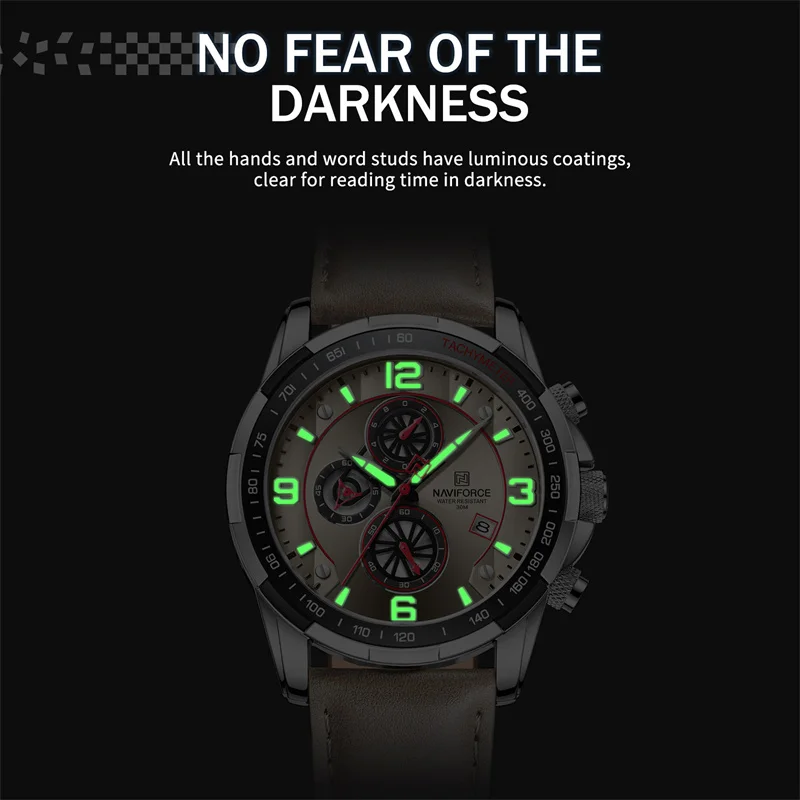 2022 Top Brand Luxury NAVIFORCE 100% Original Fashion Watch For Men Multifunction Sport Waterproof Man Quartz WristWatches Clock images - 6