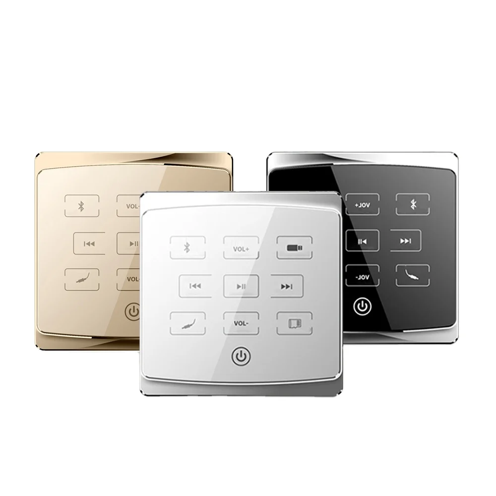 Small Amplifier Smart Music Player Gold / White / Black In Wall Mini Amplifier