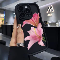 Elegant Blue Lily Pattern Soft Silicone Phone Case - Pixel 8 Pro 5G (TYB - 335TY16365A1)
