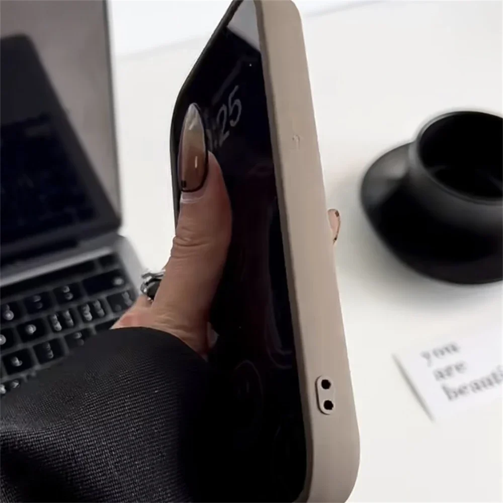 Coque de téléphone souple avec miroir en forme de cœur coréen 3D pour iPhone 12 13 14 15 Pro Max 13 Pro 11 XR 8 7 Plus antichoc_voghion.com