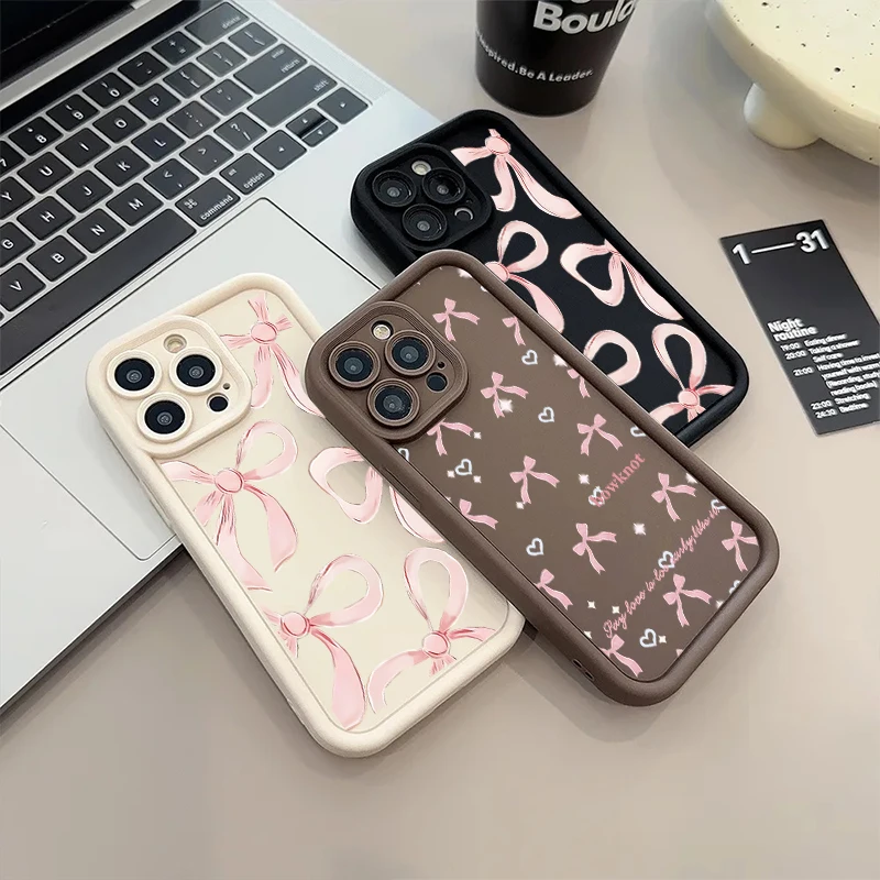 Chic Pink Bow Smartphone Case Cover