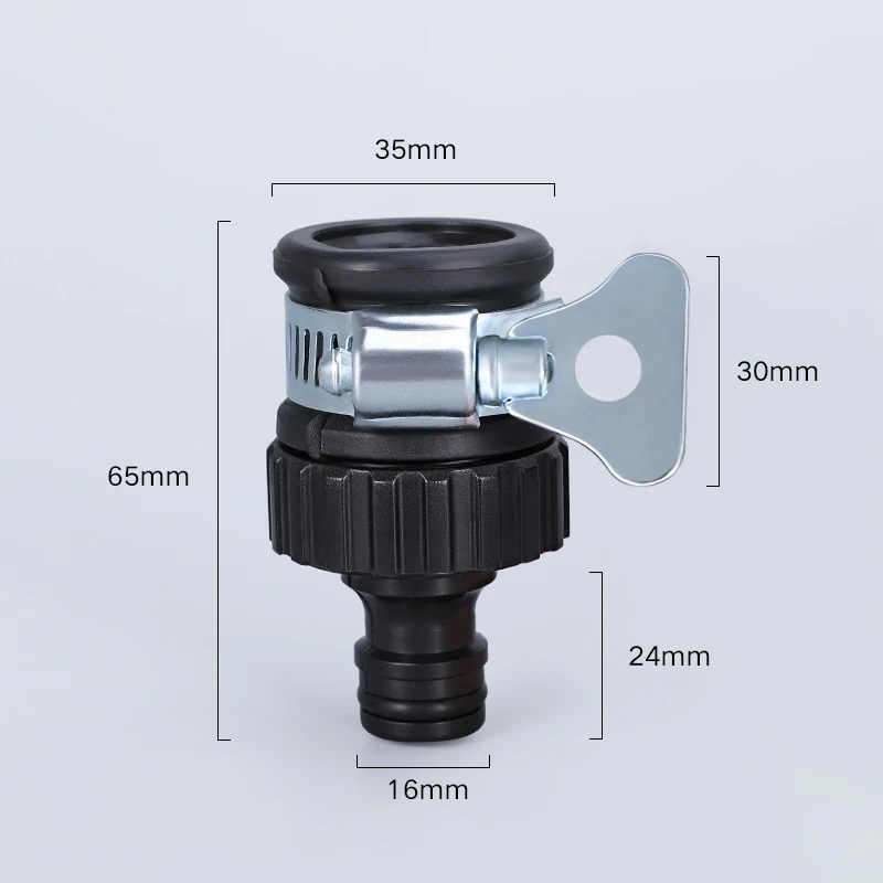 Faucet Adapter 1pc Faucet Adapter Universal Plastic Hose Fitting Quick Connect Fitting For Car Wash Garden Irrigation Accessories