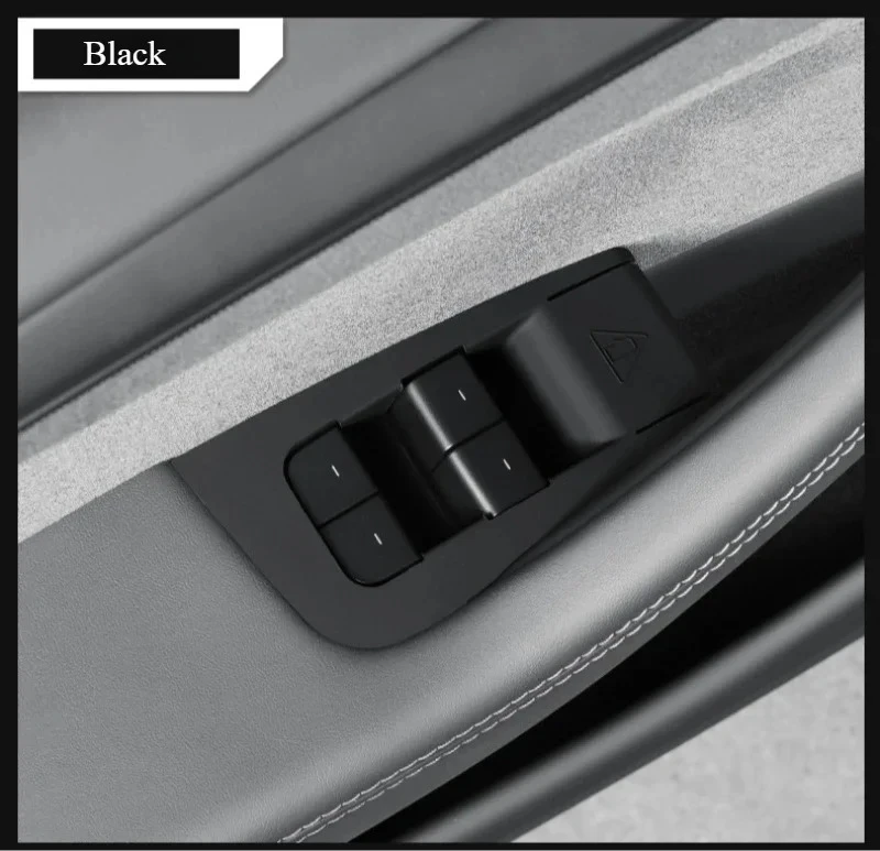 Fensterheber-Schalterknöpfe für Tesla Model Y Juniper 2025 Zubehör 4 Stück Silikon-Türgriffabdeckung Auto-Schutzaufkleber – Detail 10
