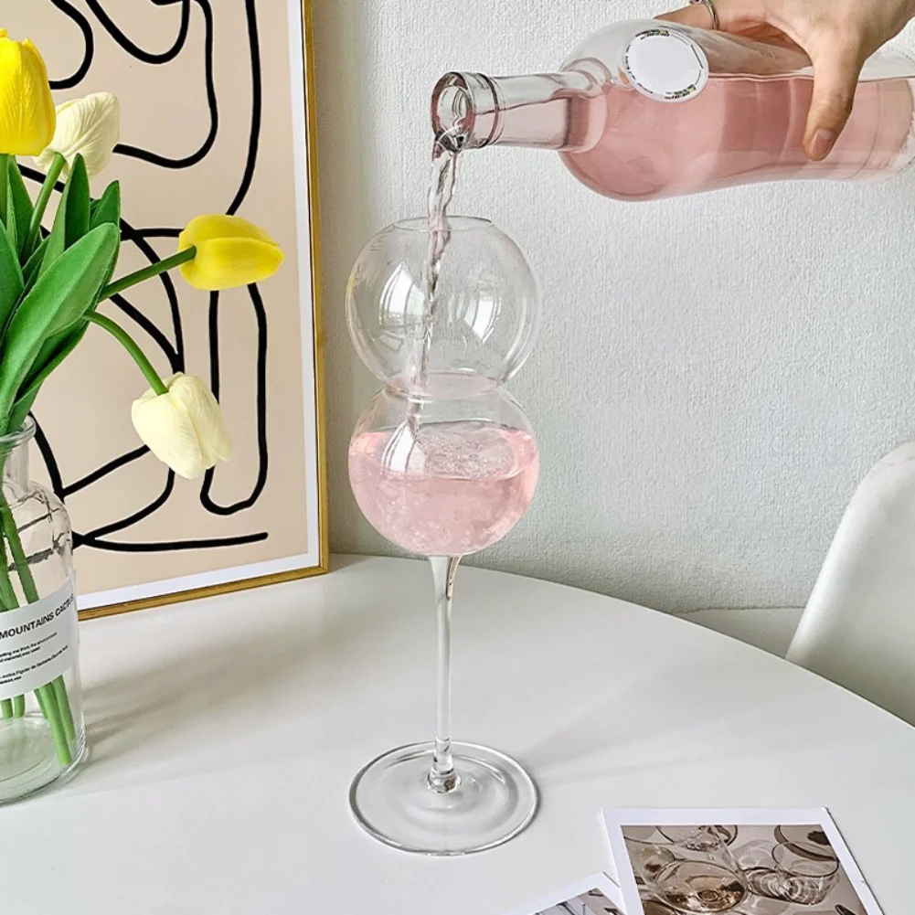 Champagne Glass Creative Ins Style Height Crystal Champagne Glass Cocktail Glass Goblet 3D Rose Valentine Party Sparkling Wine Cup