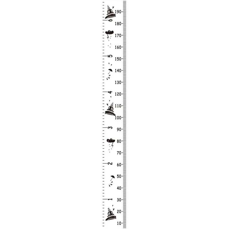 Nordic Cartoon Children Decor Growth Charts Height Hanging Wood Measurement Ruler For Record Decoration