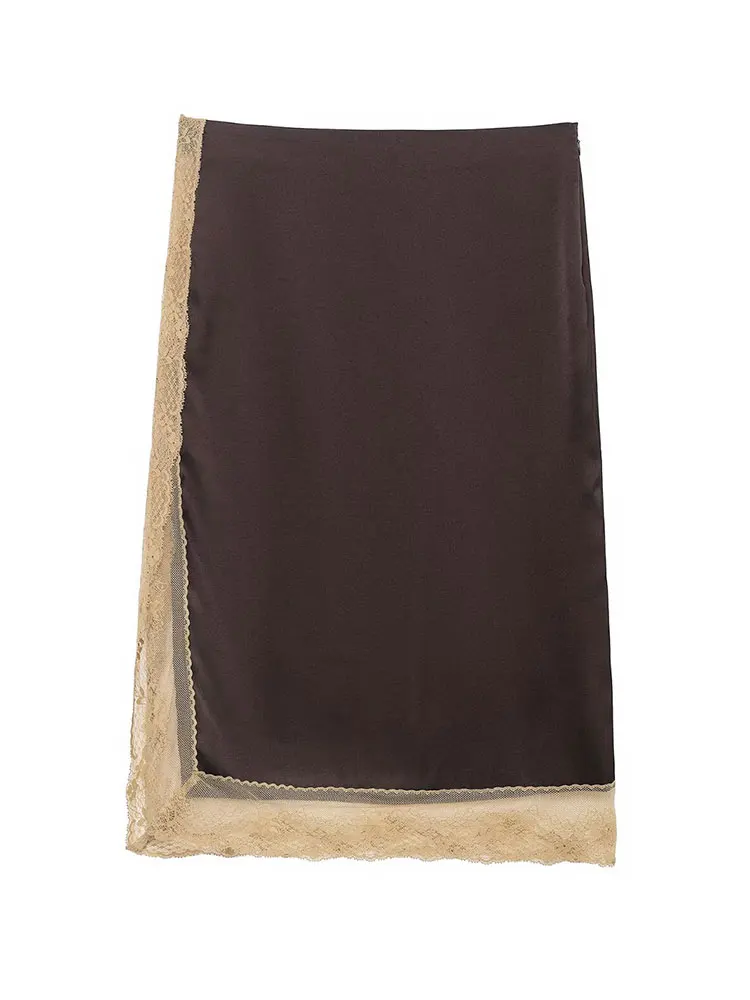 HH Women Fashion Lace Patchwork Skirts Sets Sexy Backless Camisole Tank Tops Slim Midi Skirt Summer Evening Club Party Outfits