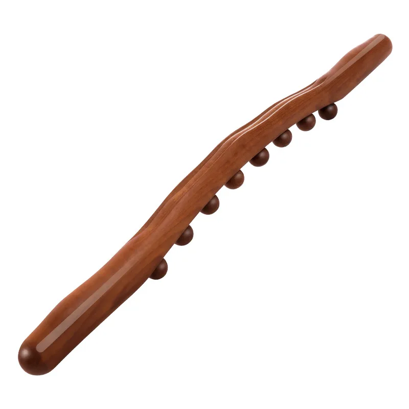 

Massager for Body Natural Carbonized Wood Scraping Massage Stick Back Massager SPA Therapy Tool Point Treatment Guasha Relax