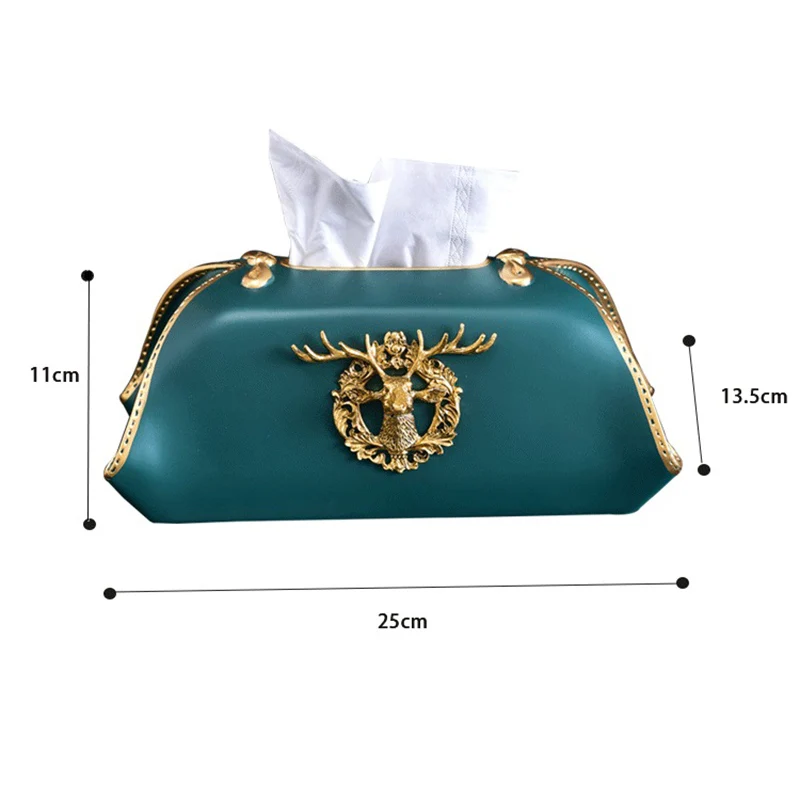 Nordic Resin Tissue Box Living Room Desktop Tissue Storage Box Bathroom Accessories Home Decor Desktop Ornament Exquisite Gift 3