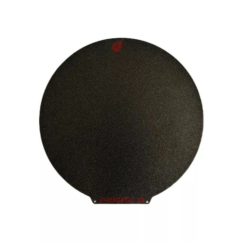 ENERGETIC Black Textured PEI Steel Flex Plate Round 270mm For Flsun Super Racer 3D Printer Hot Bed