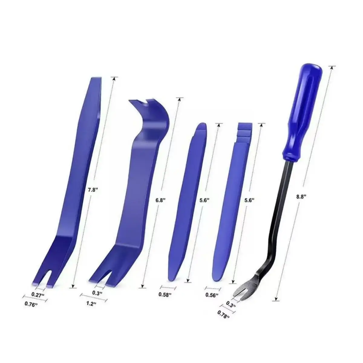 Car Panel Removal Tool Portable Car Panel Removal Tool Kit Nail Puller Radio Audio Door Pry Repair Clip Trim Dash Removal Installer Hand Tool car panel removal tool
