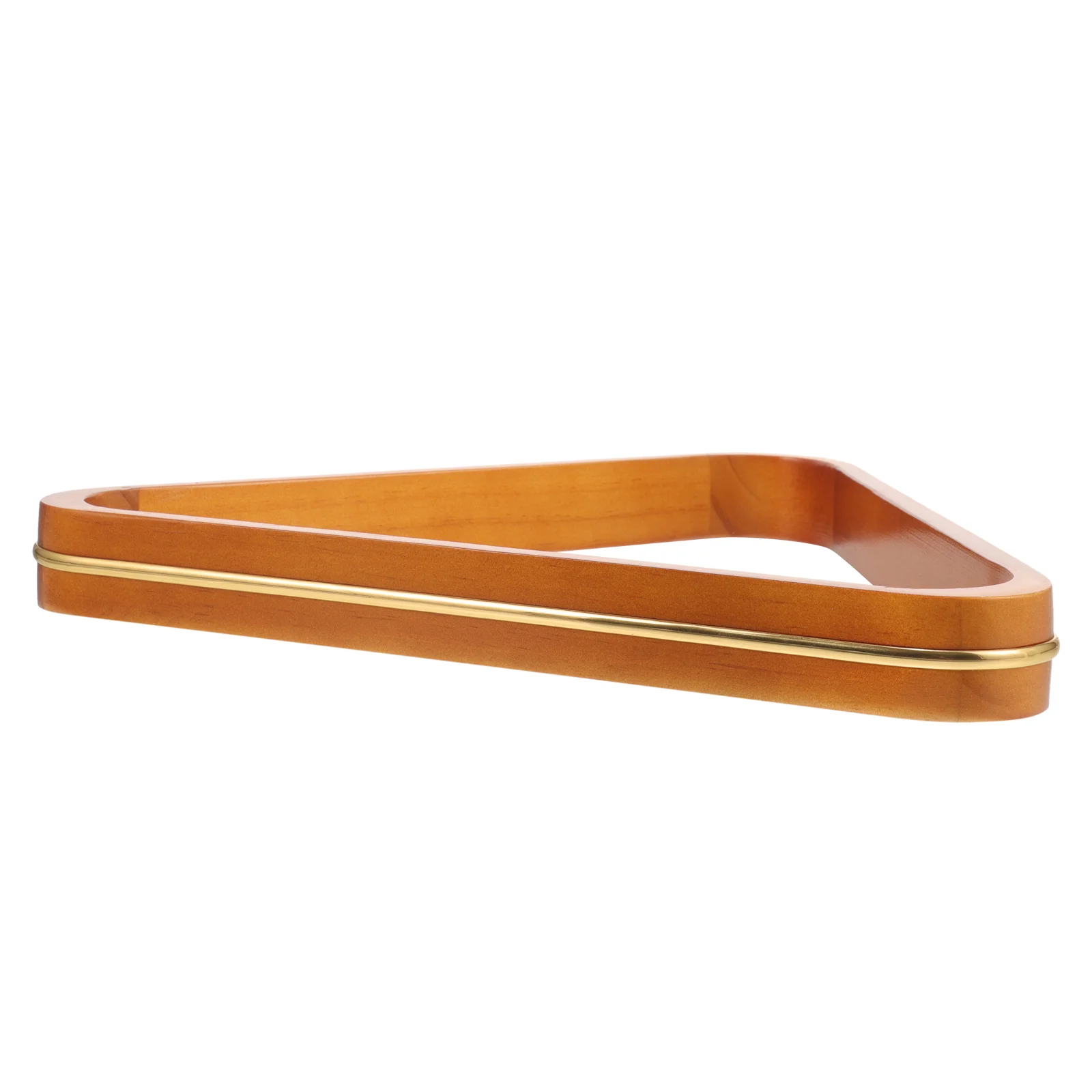

Billiards Tripod Triangle Frame Holder Storage Shelves Wood Organizer Pool Rack