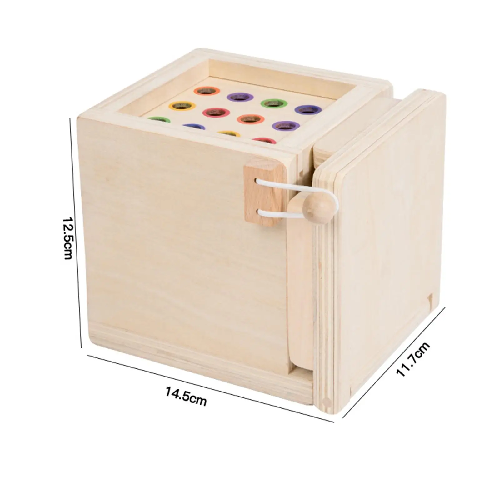 

Wooden Montessori Toys Sensory Toys Birthday Gifts Object Permanence Box for Kids Children Preschool Boys Girls Baby Infants