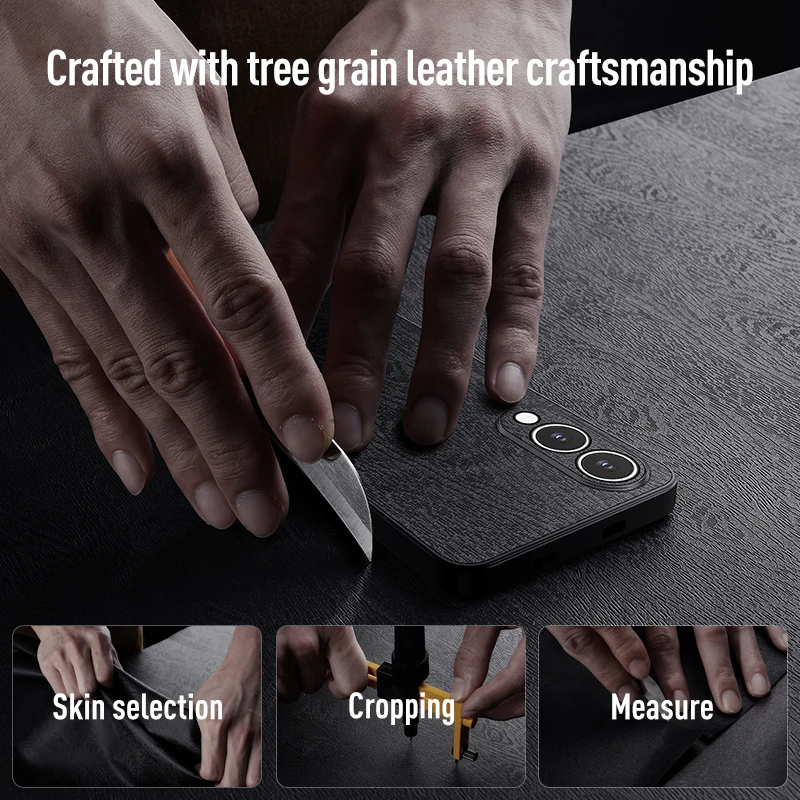 Luxury Wood Pattern Tree Texture Back Cover - Premium PC+TPU Protection Case