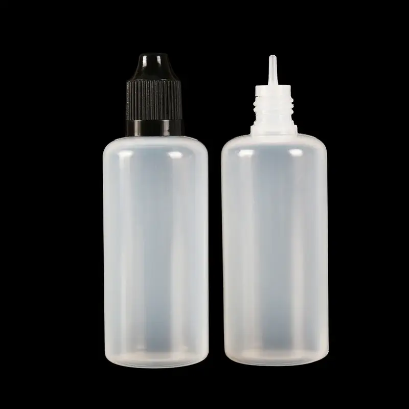 20PCS 5ml-120ml Dropper Bottles Plasitc LDPE Empty Squeezable Eye Juice Essecn Container CRC Cap Long Dropper Tip + Funnels - Image 4