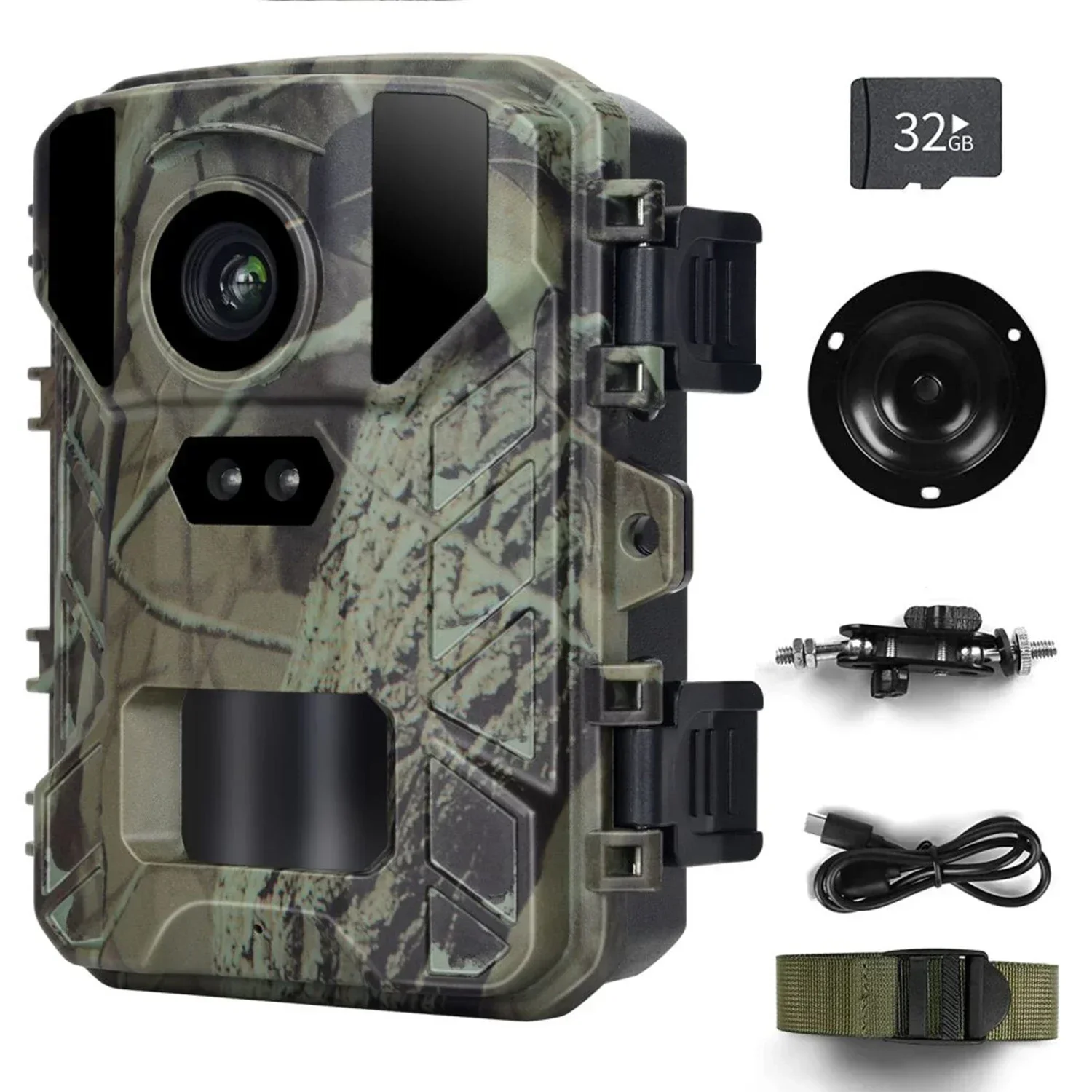 

Mini800 Wildlife Track Camera 2.0 Inch Infrared Night Vision Trail Camera - 24MP 1080P HD IP66 Waterproof Outdoor Camera