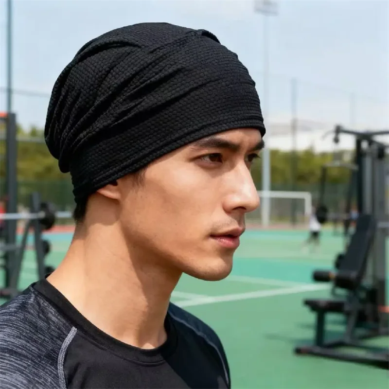 여름 통기성 스포츠 러닝 캡 사이클링 자전거 헤드랩 모자 남녀 하이킹 라이딩 스컬 비니 모자 땀 흡수 헤드스카프