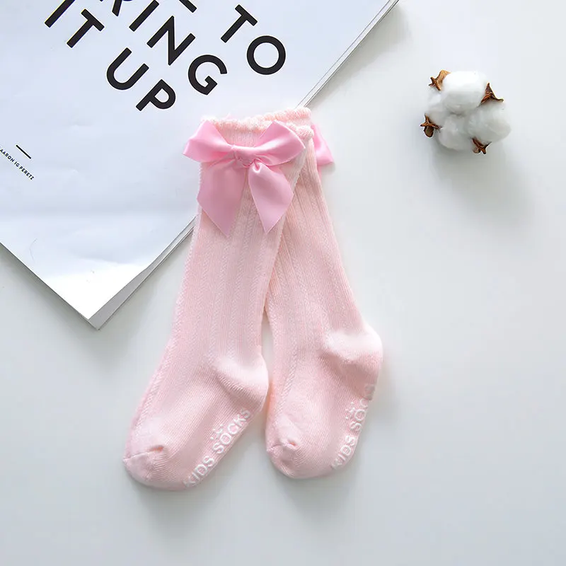Girls Cotton Socks Baby Big Bow Knee High Long Soft Kids Socks for cotton socks,kids socks,baby socks,girls socks