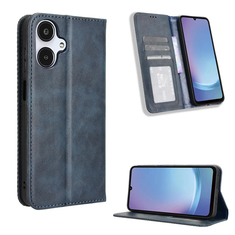 Pertain to Samsung Galaxy A25E 5G SC-53F luxury magnetic retro wallet leather case for Galaxy A25 5G Japan Magnetic phone case