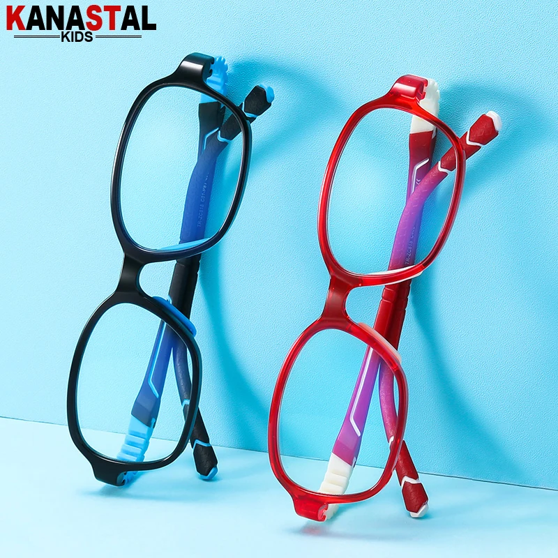 Children Anti Blue Light Glasses Kids Reading Glasses Prescription Myopia Anti Radiation Computer Eyewear TR90 Eyeglasses Frame